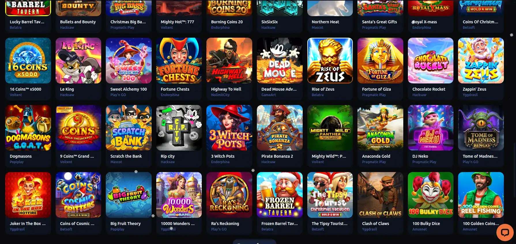 Интерфейс Lex casino